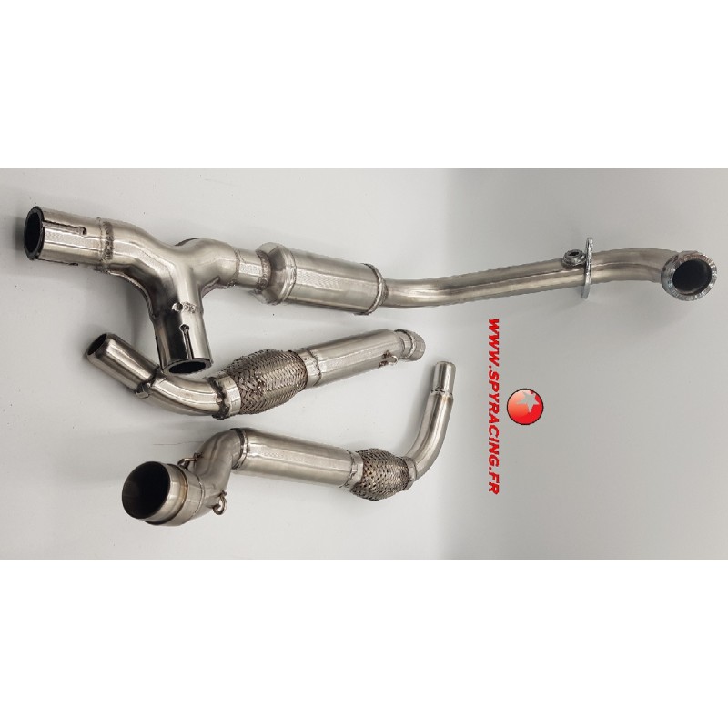 SPY RACING 350 F3 STAINLESS STEEL EXHAUST LINE