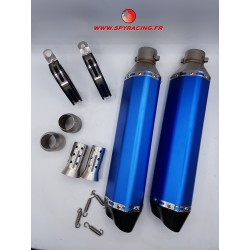 DOUBLE EXHAUST BLUE SPY RACING 250/350 F3